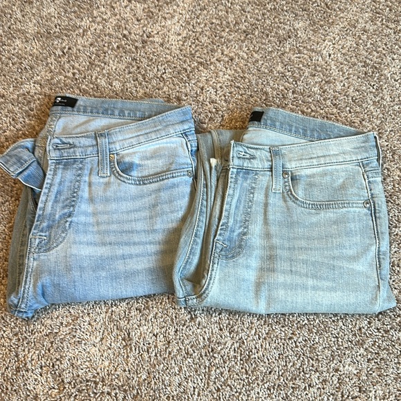 7 For All Mankind Denim - Seven Jeans ankle crop 2 pair